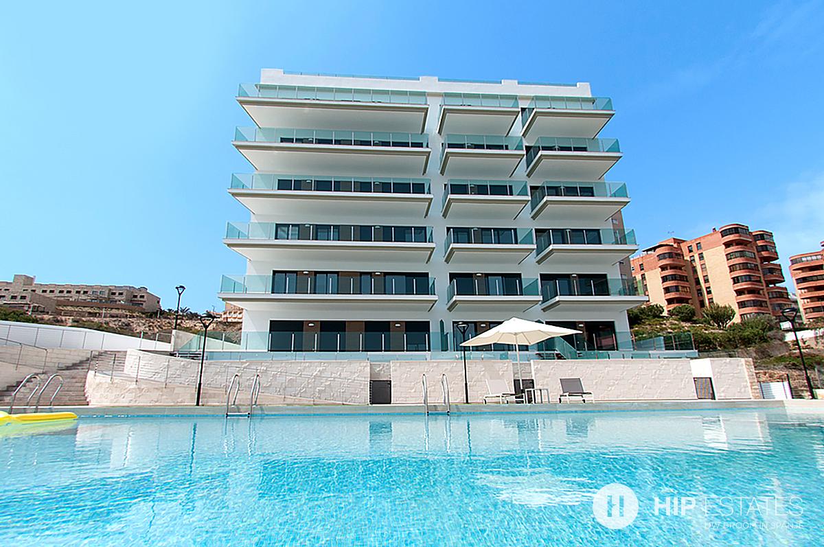 Lach fles Ontvanger Nieuwe moderne appartementen vlak aan het strand te koop nabij Alicante,  Costa Blanca, Spanje | HIP Estates | Tweede verblijf in Spanje, huis kopen, appartement  kopen